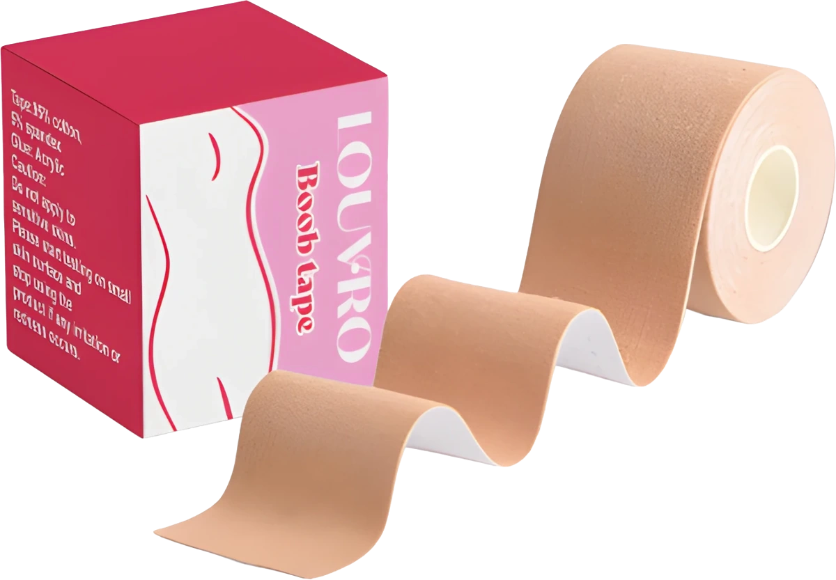 Louvro nude boob tape with original packaging